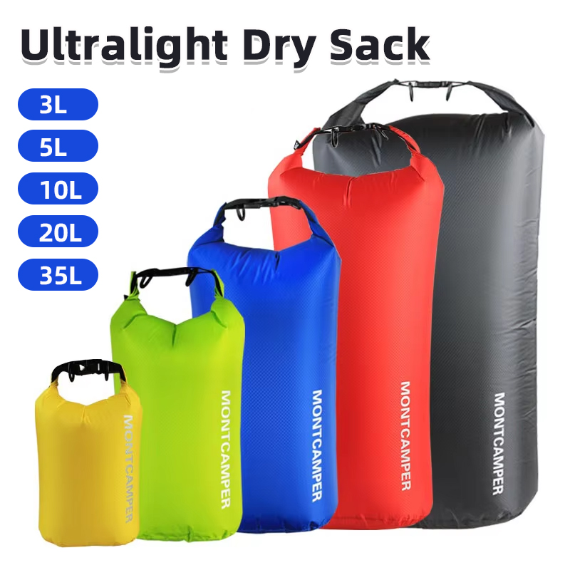 Dry Bag Roll Top - Saco seco ultraleve 3/5/10/20/35l deriva natação