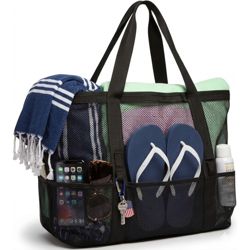 Dry Bag Roll Top - Bolsa de Praia Grande em Malha
