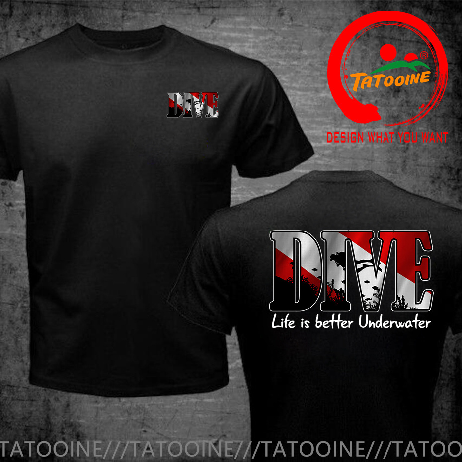 Aqua Sports Club - T-shirt do clube do mergulho do