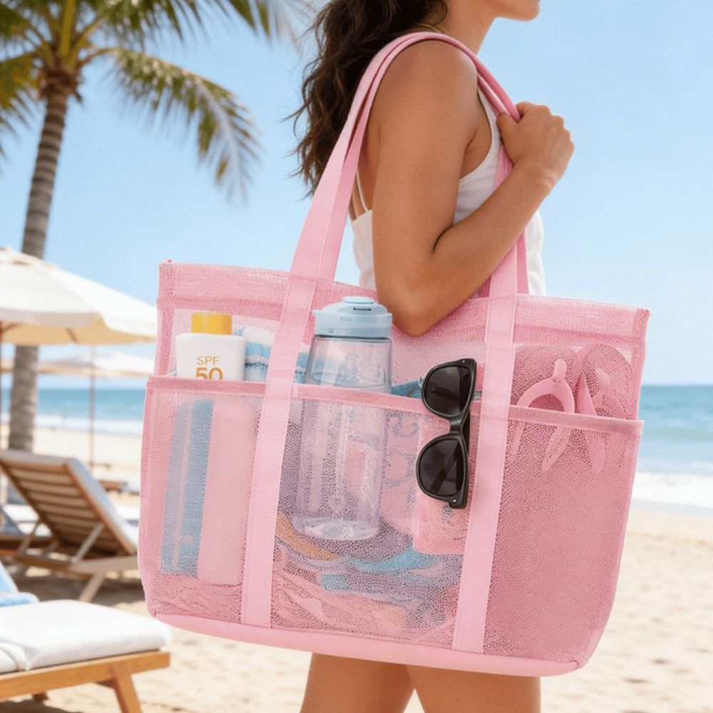 Dry Bag Roll Top - Bolsa de praia de malha de
