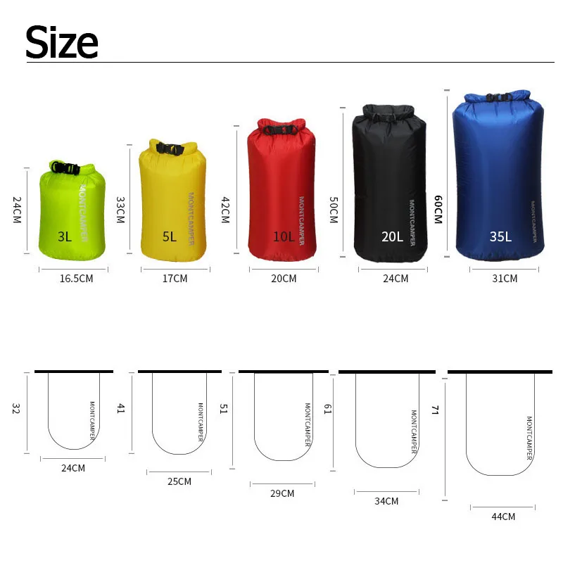Saco seco ultraleve 3/5/10/20/ - Dry Bag Roll Top avaliação e preço